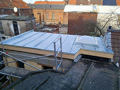 Pose de toiture plate à Tourcoing